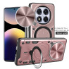 Case For Xiaomi Redmi Note 14 Pro 4G Magnetic Slide Camera Protection Cover 360 Rotate Kickstand Armor Ring Funda Capa