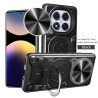 Case For Xiaomi Redmi Note 14 Pro 4G Magnetic Slide Camera Protection Cover 360 Rotate Kickstand Armor Ring Funda Capa