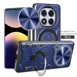 Case For Xiaomi Redmi Note 14 Pro 4G Magnetic Slide Camera Protection Cover 360 Rotate Kickstand Armor Ring Funda Capa