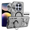 Case For Xiaomi Redmi Note 14 Pro 4G Magnetic Slide Camera Protection Cover 360 Rotate Kickstand Armor Ring Funda Capa