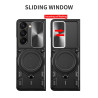 Case For Samsung Galaxy Z Fold7 Magnetic Slide Camera Protection Cover 360 Rotate Kickstand Armor Ring Funda Capa