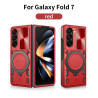 Case For Samsung Galaxy Z Fold7 Magnetic Slide Camera Protection Cover 360 Rotate Kickstand Armor Ring Funda Capa