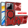 Case For Xiaomi 15 Magnetic Slide Camera Protection Cover 360 Rotate Kickstand Armor Ring Funda Capa