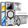 Case For Xiaomi 15 Magnetic Slide Camera Protection Cover 360 Rotate Kickstand Armor Ring Funda Capa