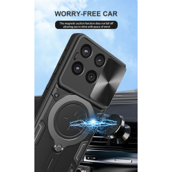 Case For Moto G Stylus 2025 5G Magnetic Slide Camera Protection Cover 360 Rotate Kickstand Armor Ring Funda Capa