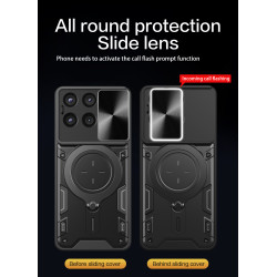 Case For Moto G Stylus 2025 5G Magnetic Slide Camera Protection Cover 360 Rotate Kickstand Armor Ring Funda Capa
