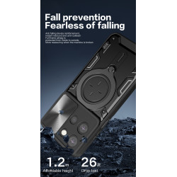 Case For Moto G 5G 2025 Magnetic Slide Camera Protection Moto G 5G 2025 Cover 360 Rotate Kickstand Armor Ring Funda Capa