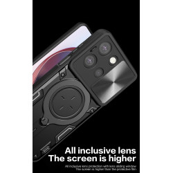 Case For Moto G 5G 2025 Magnetic Slide Camera Protection Moto G 5G 2025 Cover 360 Rotate Kickstand Armor Ring Funda Capa