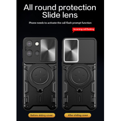 Case For Moto G 5G 2025 Magnetic Slide Camera Protection Moto G 5G 2025 Cover 360 Rotate Kickstand Armor Ring Funda Capa