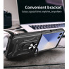 For Samsung Galaxy Z Flip7 Case With Slide Lens Cover Rotating Ring Shockproof Stand Holder Phone Case