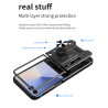 For Samsung Galaxy Z Flip7 Case With Slide Lens Cover Rotating Ring Shockproof Stand Holder Phone Case