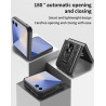 For Samsung Galaxy Z Flip7 Case With Slide Lens Cover Rotating Ring Shockproof Stand Holder Phone Case