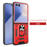 For Samsung Galaxy Z Flip7 Case With Slide Lens Cover Rotating Ring Shockproof Stand Holder Phone Case