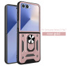For Samsung Galaxy Z Flip7 Case With Slide Lens Cover Rotating Ring Shockproof Stand Holder Phone Case