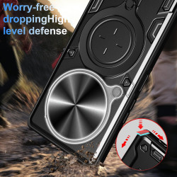 Case For Realme P3 Pro Magnetic Slide Camera Protection Cover 360 Rotate Kickstand Armor Ring Funda Capa