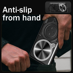 Case For Realme P3 Pro Magnetic Slide Camera Protection Cover 360 Rotate Kickstand Armor Ring Funda Capa