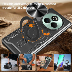 Case For Realme P3 Pro Magnetic Slide Camera Protection Cover 360 Rotate Kickstand Armor Ring Funda Capa