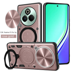 Case For Realme P3 Pro Magnetic Slide Camera Protection Cover 360 Rotate Kickstand Armor Ring Funda Capa
