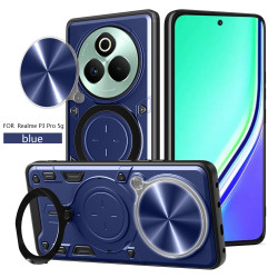 Case For Realme P3 Pro Magnetic Slide Camera Protection Cover 360 Rotate Kickstand Armor Ring Funda Capa
