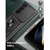 For Samsung Galaxy Z Fold7 Case With Slide Lens Cover Rotating Ring Shockproof Stand Holder Phone Case