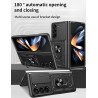 For Samsung Galaxy Z Fold7 Case With Slide Lens Cover Rotating Ring Shockproof Stand Holder Phone Case