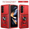 For Samsung Galaxy Z Fold7 Case With Slide Lens Cover Rotating Ring Shockproof Stand Holder Phone Case