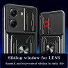 For Xiaomi Poco X7 Pro Case With Slide Lens Cover Rotating Ring Shockproof Stand Holder Redmi Turbo 4 Phone Case