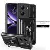 For Xiaomi Poco X7 Pro Case With Slide Lens Cover Rotating Ring Shockproof Stand Holder Redmi Turbo 4 Phone Case