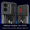 For Motorola Moto G05 Case With Slide Lens Cover Rotating Ring Shockproof Stand Holder Phone Case