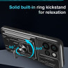 For Motorola Edge 50 Neo Case With Slide Lens Cover Rotating Ring Shockproof Stand Holder Phone Case