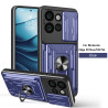 For Motorola Edge 50 Neo Case With Slide Lens Cover Rotating Ring Shockproof Stand Holder Phone Case