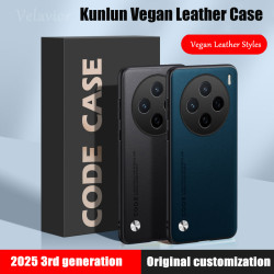 For vivo X200s Case Luxury PU Leather Back Cover Silicone Shockproof Full Protection Phone X200s Fundas