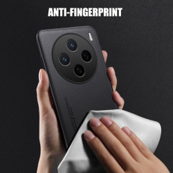 For vivo X200s Case Luxury PU Leather Back Cover Silicone Shockproof Full Protection Phone X200s Fundas