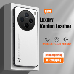 For vivo X200s Case Luxury PU Leather Back Cover Silicone Shockproof Full Protection Phone X200s Fundas