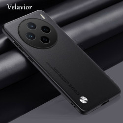 For vivo X200s Case Luxury PU Leather Back Cover Silicone Shockproof Full Protection Phone X200s Fundas