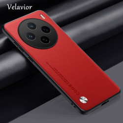 For vivo X200s Case Luxury PU Leather Back Cover Silicone Shockproof Full Protection Phone X200s Fundas