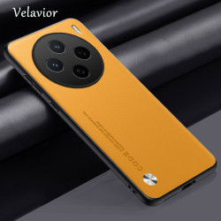 For vivo X200s Case Luxury PU Leather Back Cover Silicone Shockproof Full Protection Phone X200s Fundas