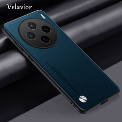 For vivo X200s Case Luxury PU Leather Back Cover Silicone Shockproof Full Protection Phone X200s Fundas