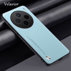 For vivo X200s Case Luxury PU Leather Back Cover Silicone Shockproof Full Protection Phone X200s Fundas