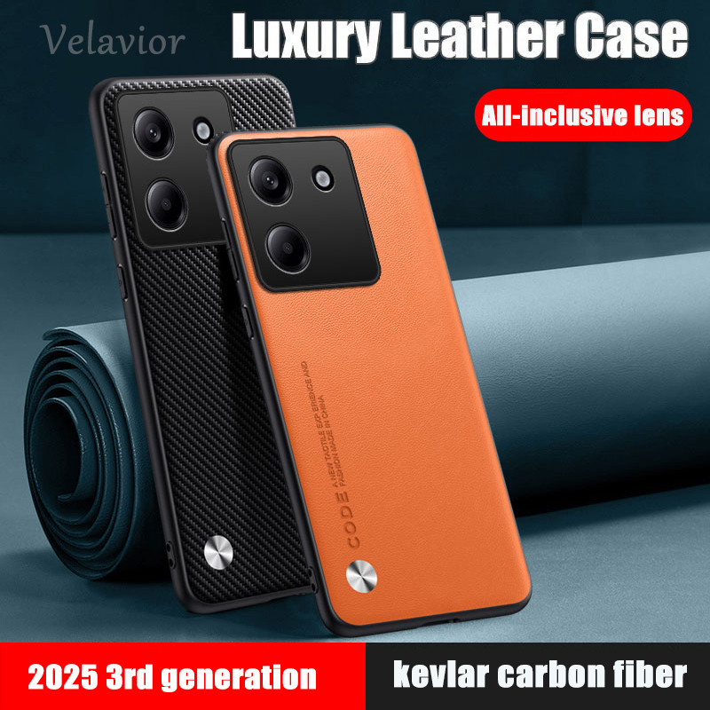For Xiaomi Poco M7 Pro 5G Case Luxury PU Leather Back Cover Silicone Shockproof Full Protection Phone M7 Pro 5G Fundas