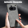 Case for Nothing Phone 3a TPU Soft Frame Sheepskin Leather Back Coque for Phone 3a Cover Camera Protect Shockproof