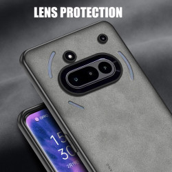 Case for Nothing Phone 3a TPU Soft Frame Sheepskin Leather Back Coque for Phone 3a Cover Camera Protect Shockproof