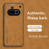 Case for Nothing Phone 3a TPU Soft Frame Sheepskin Leather Back Coque for Phone 3a Cover Camera Protect Shockproof