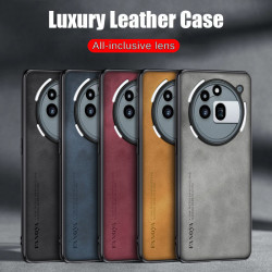 Case for Nothing Phone 3a Pro TPU Soft Frame Sheepskin Leather Back Coque for 3a Pro Cover Camera Protect Shockproof Shell