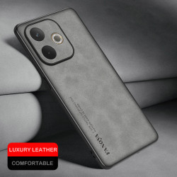 Case for Oppo A5 Pro 5G TPU Soft Frame Sheepskin Leather Back Coque for A5 Pro 5G Cover Camera Protect Shockproof Shell