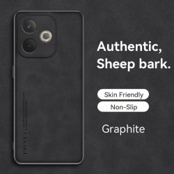 Case for Oppo A5 Pro 5G TPU Soft Frame Sheepskin Leather Back Coque for A5 Pro 5G Cover Camera Protect Shockproof Shell