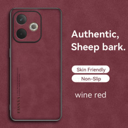 Case for Oppo A5 Pro 5G TPU Soft Frame Sheepskin Leather Back Coque for A5 Pro 5G Cover Camera Protect Shockproof Shell