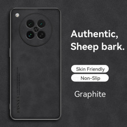 Case for Oppo Find X8s TPU Soft Frame Sheepskin Leather Back Coque for Find X8s Cover Camera Protect Shockproof Shell