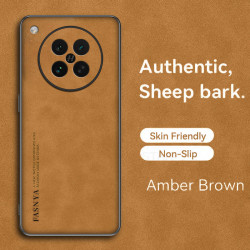 Case for Oppo Find X8s TPU Soft Frame Sheepskin Leather Back Coque for Find X8s Cover Camera Protect Shockproof Shell