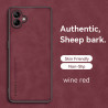 Case for Samsung Galaxy A06 5G TPU Soft Frame Sheepskin Leather Back Coque for A06 5G Cover Camera Protect Shockproof Shell